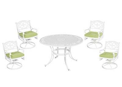 Image for Sanibel White 5 Piece Outdoor Dining Set