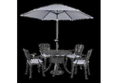 Image for Largo 5 Piece Outdoor Dining Set with Umbrella by Homestyles