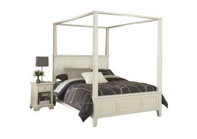 Image for Century Off-White Queen Bed and Nightstand