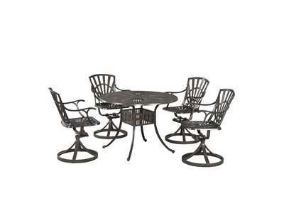 Image for Largo Taupe Dining Set with Swivel Chairs