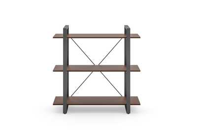 Image for Merge Brown Three-Shelf Bookcase
