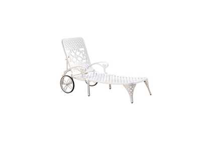 Image for Sanibel White Outdoor Chaise Lounge
