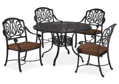 Image for Capri Charcoal 5 Piece Outdoor Dining Set