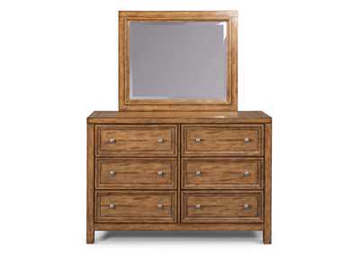 Tuscon Brown Dresser with Mirror