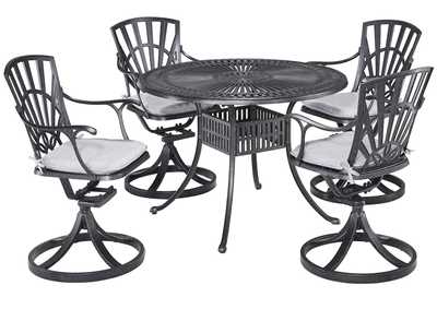Image for Grenada Charcoal 5 Piece Outdoor Dining Set