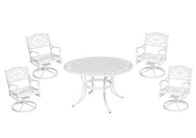 Image for Sanibel White 5 Piece Outdoor Dining Set