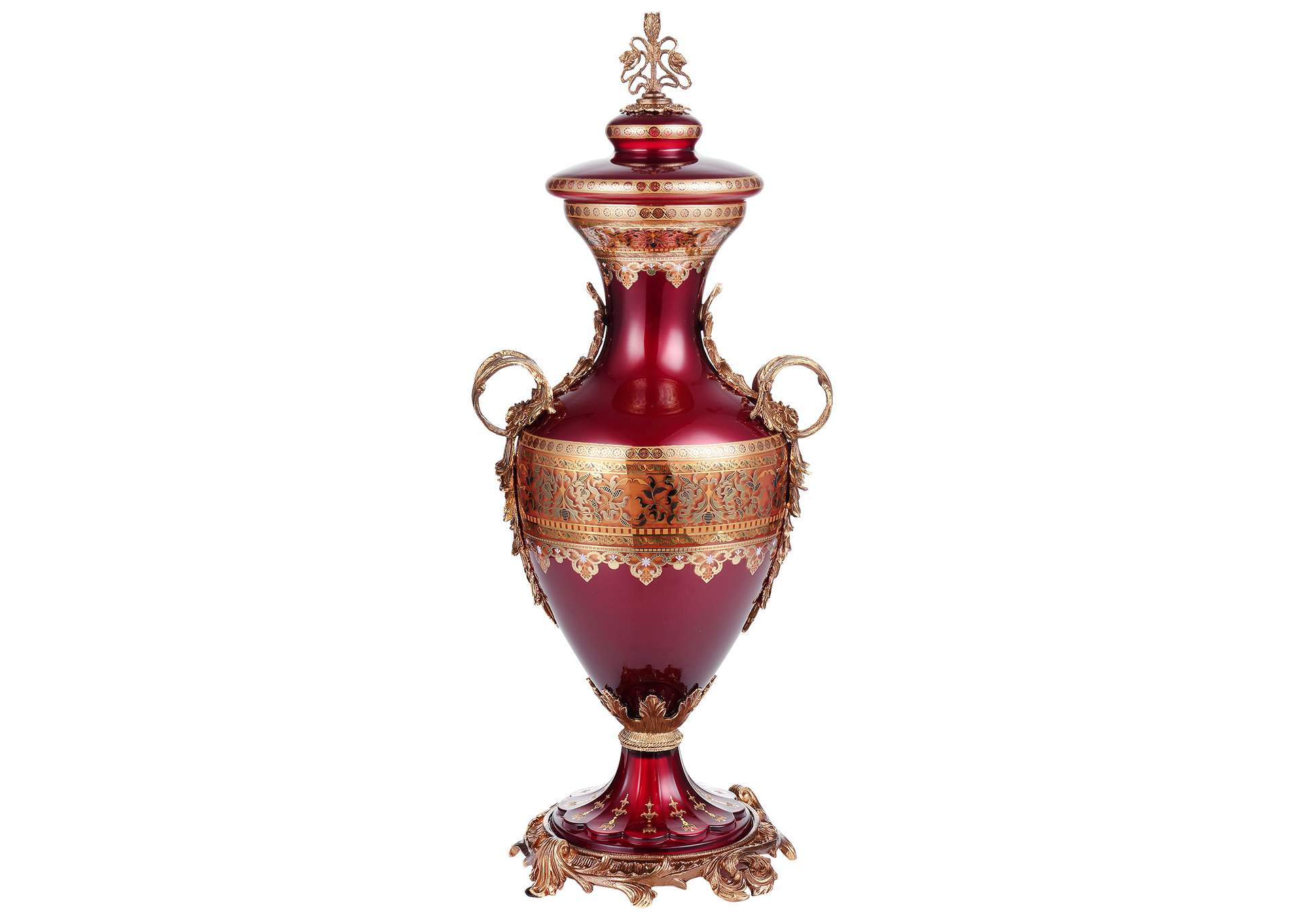 Bronze, Ruby Red, Gold Urn,Homey Design