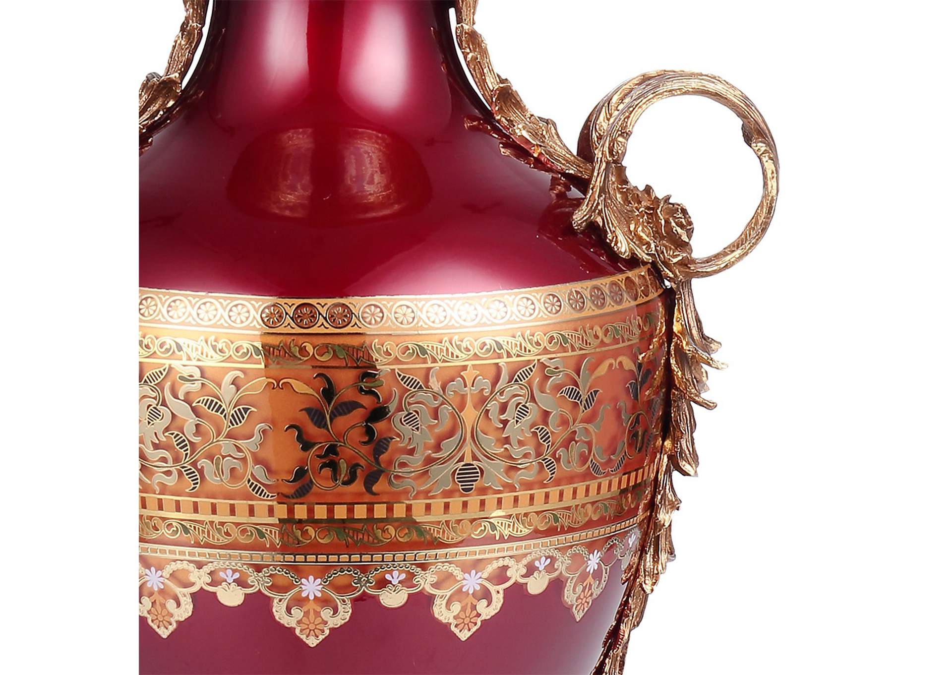 Bronze, Ruby Red, Gold Urn,Homey Design