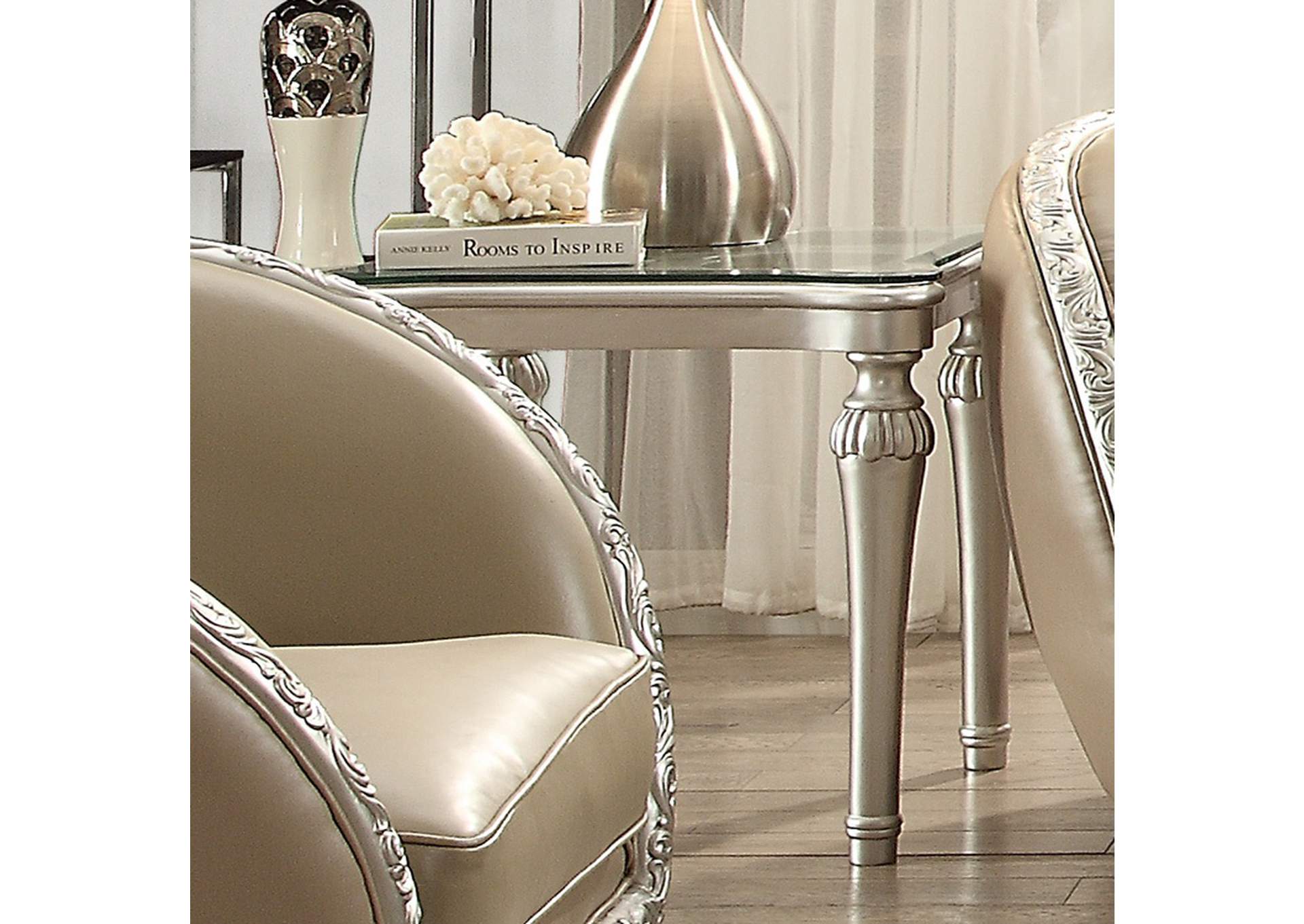 Antique White End Table,Homey Design