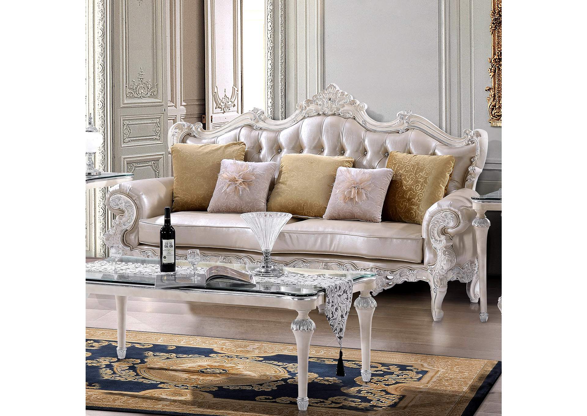 Antique White Sofa,Homey Design