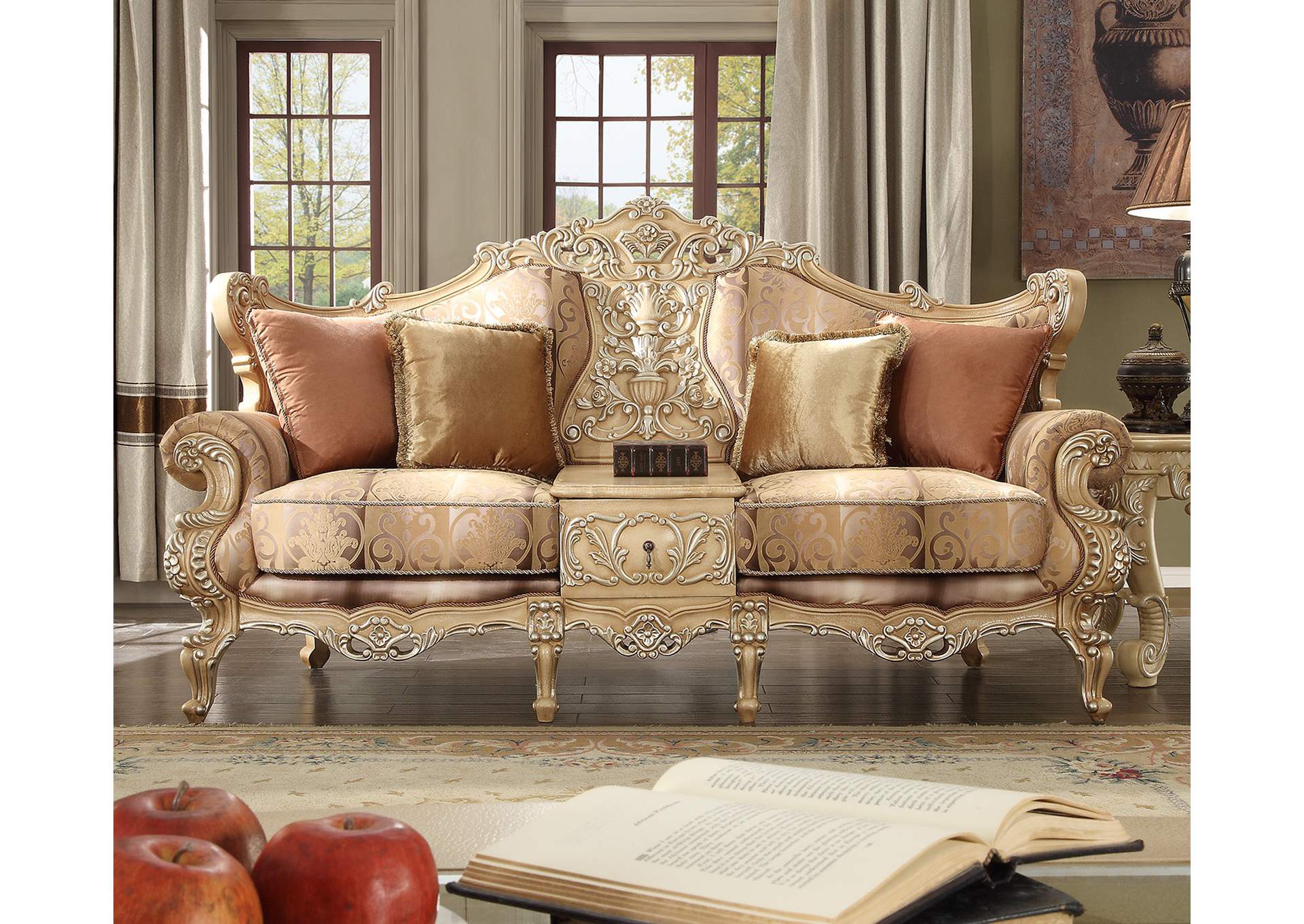 Pickle Frost (Cream) Sofa,Homey Design