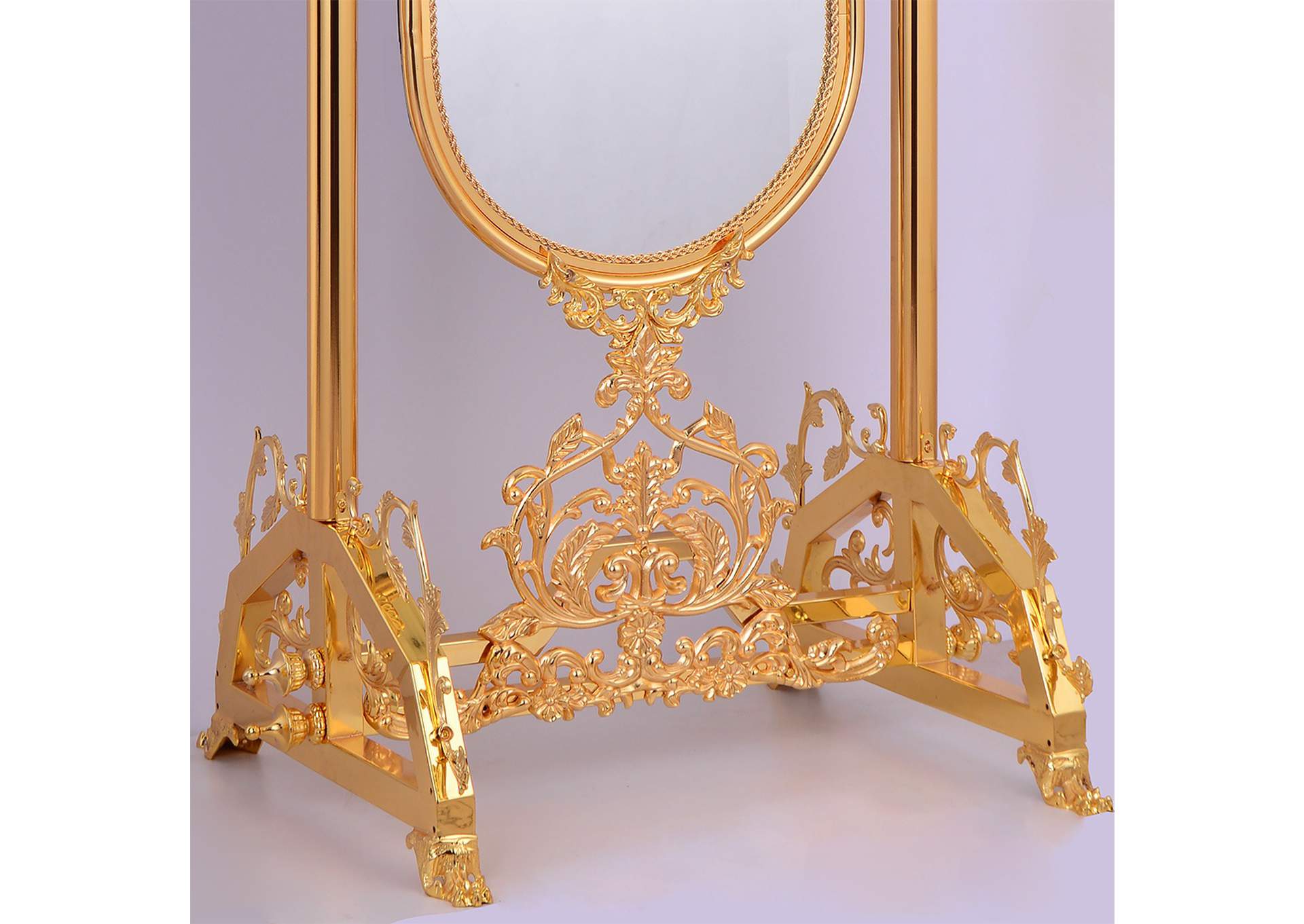 Golden Brass Floor Mirror,Homey Design