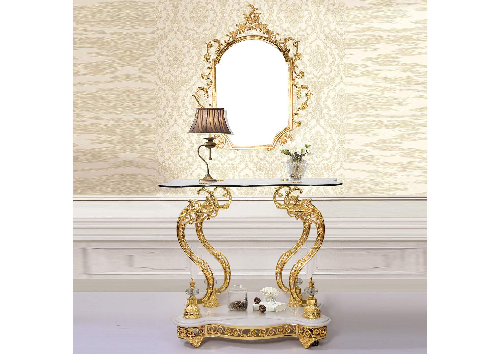 Console With Mirror,Homey Design