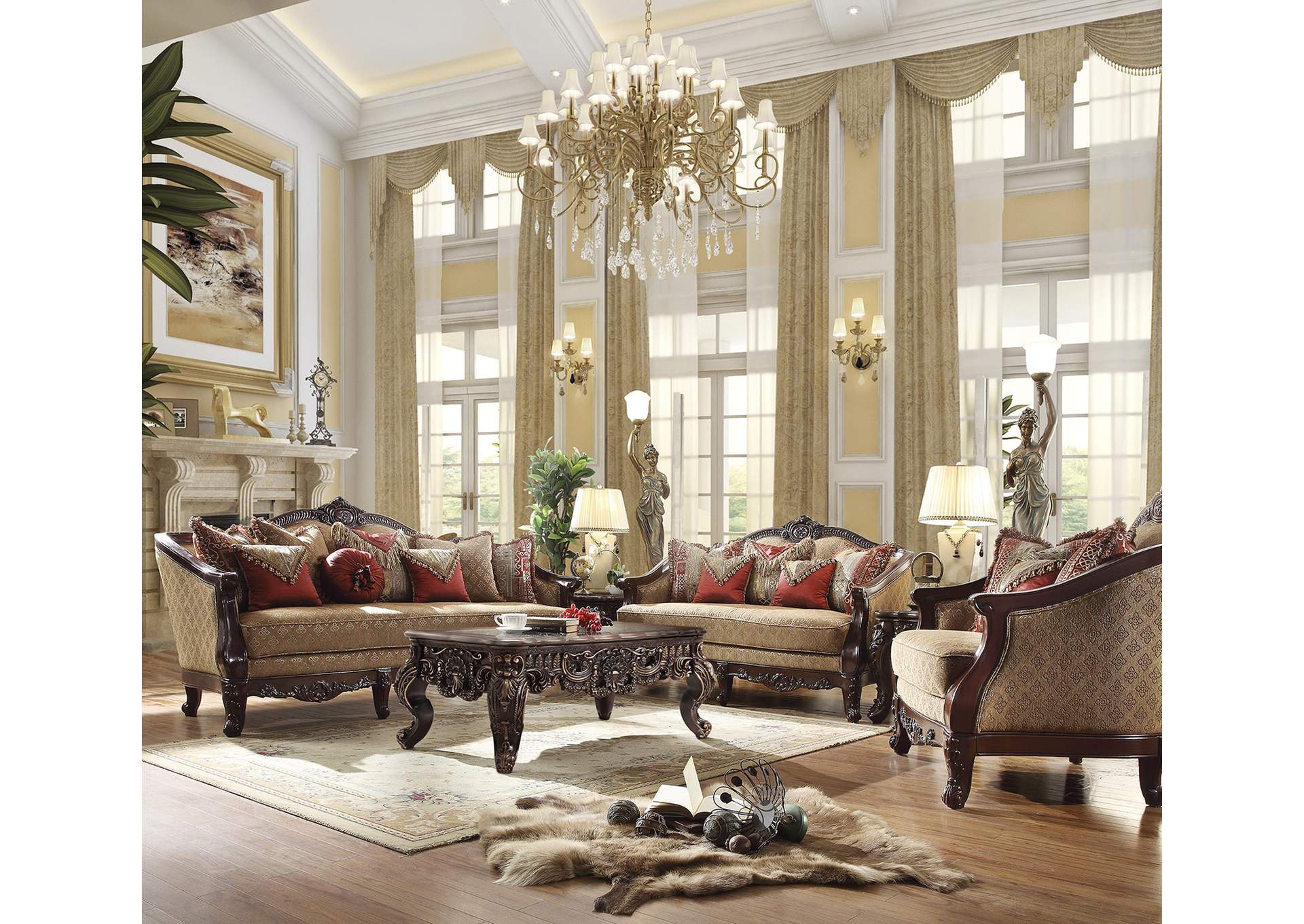 HD-2655 - 3Pc Sofa Set,Homey Design