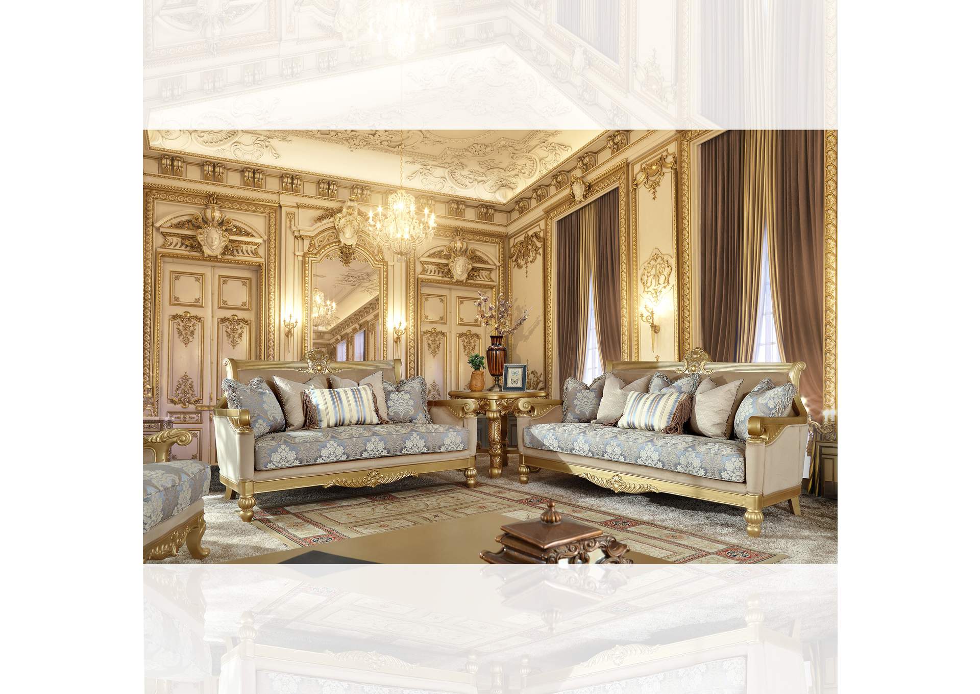 HD-2666 3Pc Sofa Set,Homey Design