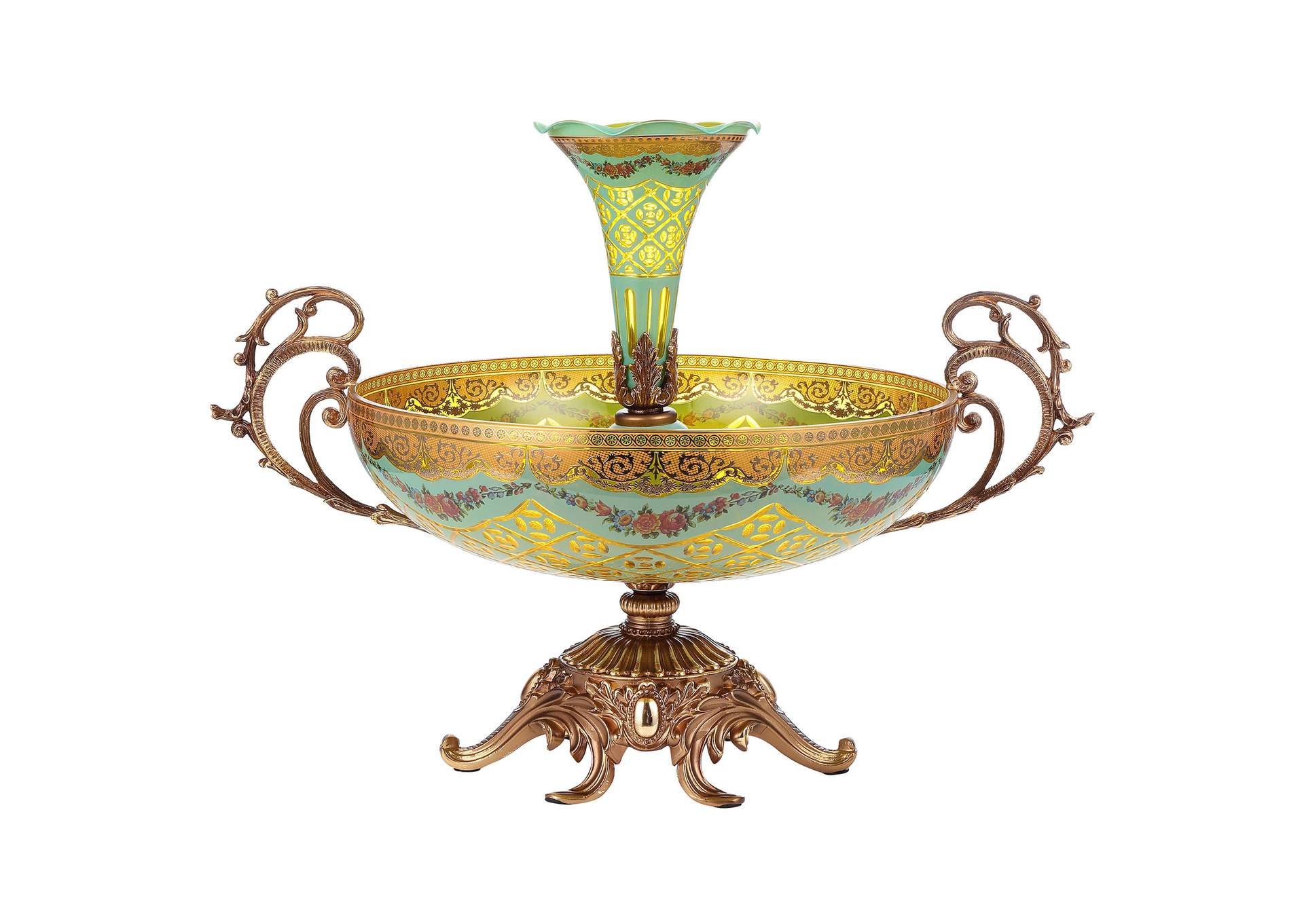 Bronze, Floral Vase,Homey Design
