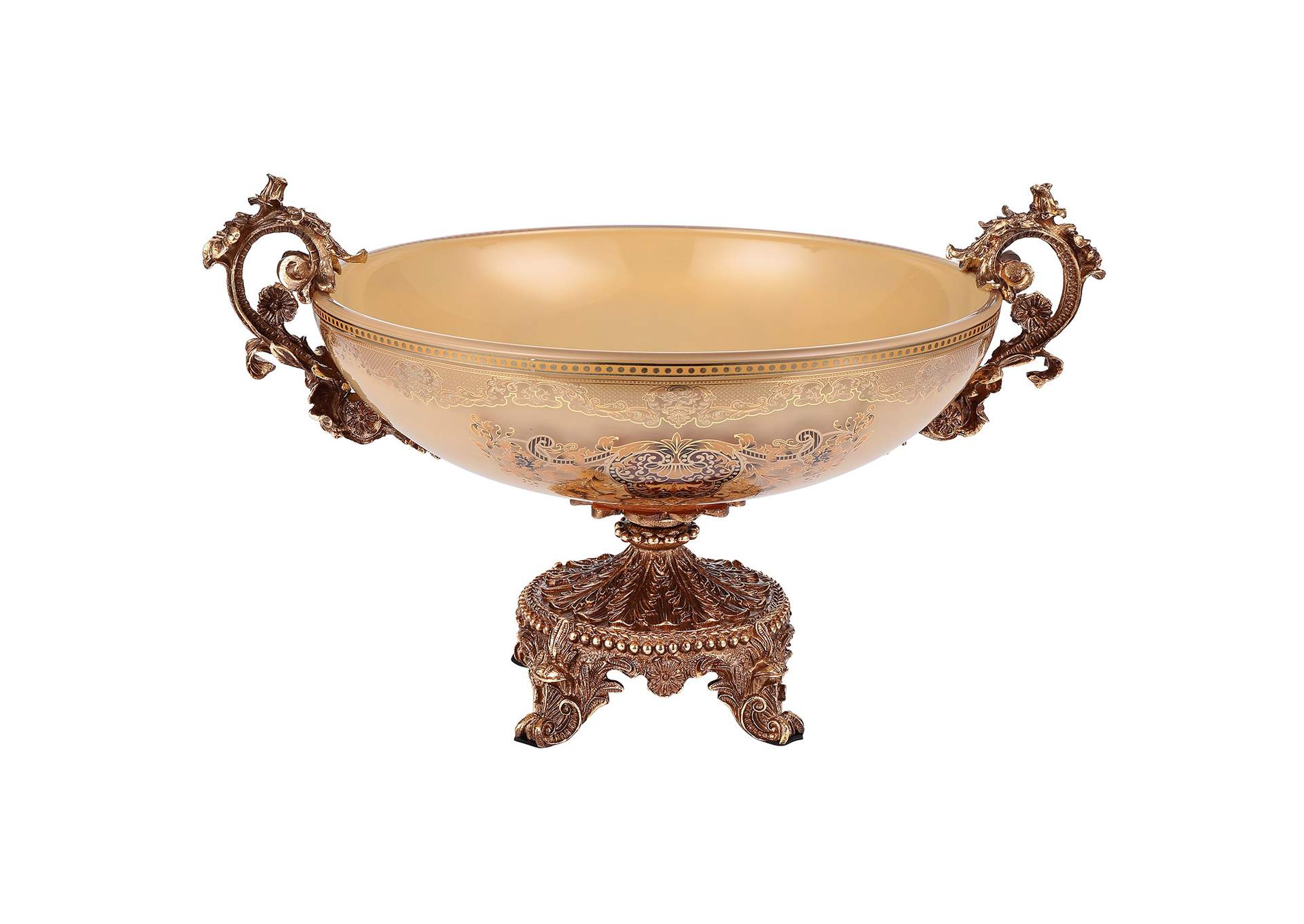 Bronze, Mocha Cream, Gold Bowl,Homey Design