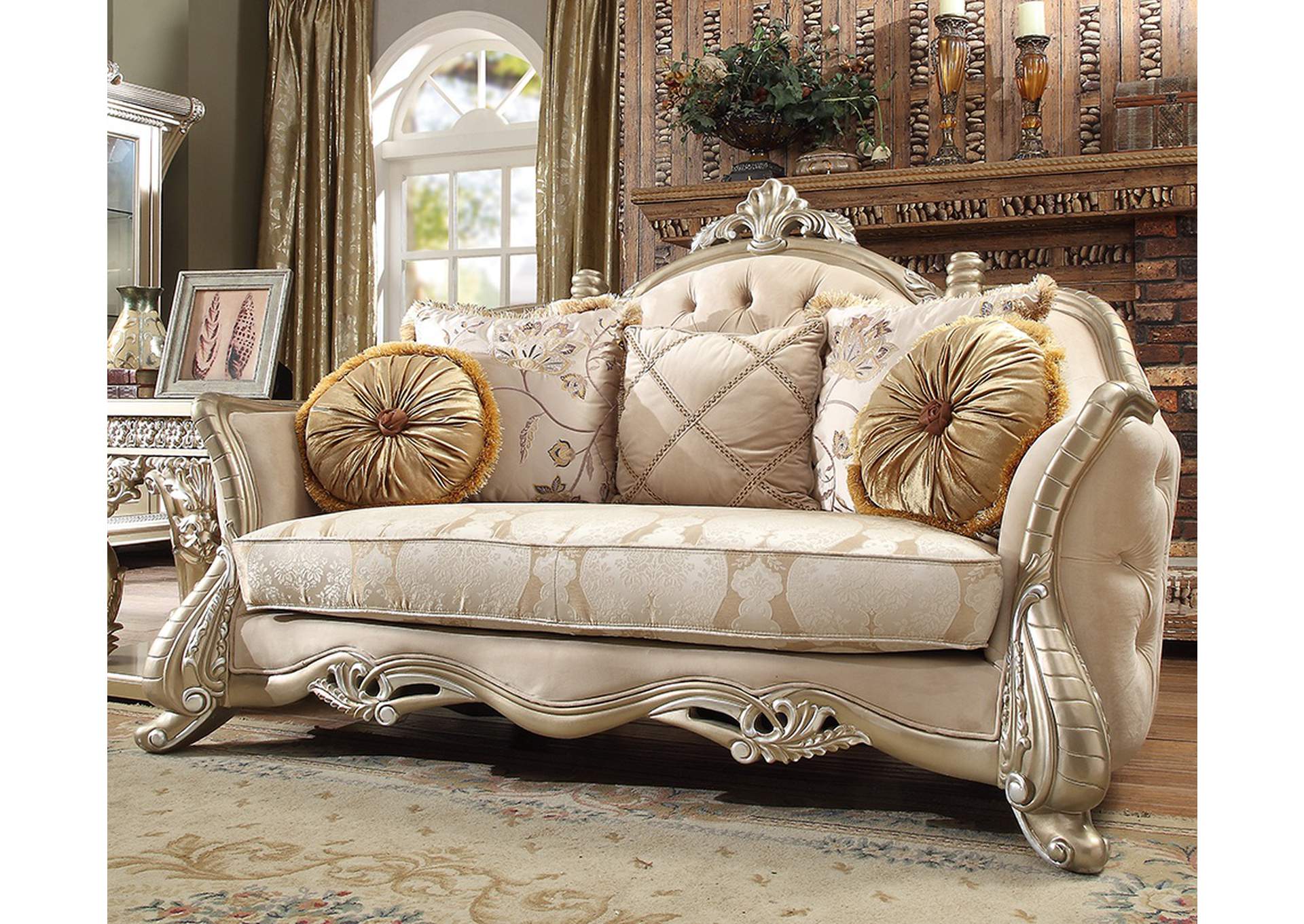 Natural Loveseat,Homey Design