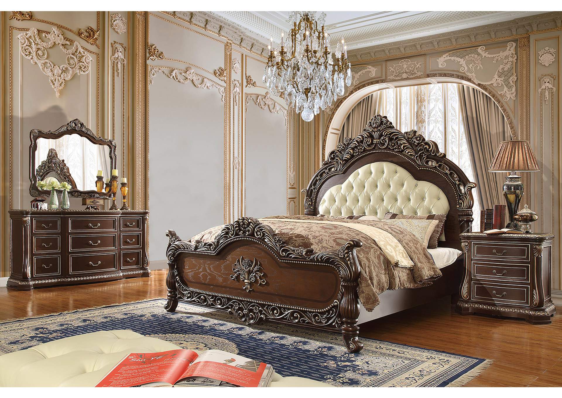5 Piece California King Bedroom Set,Homey Design