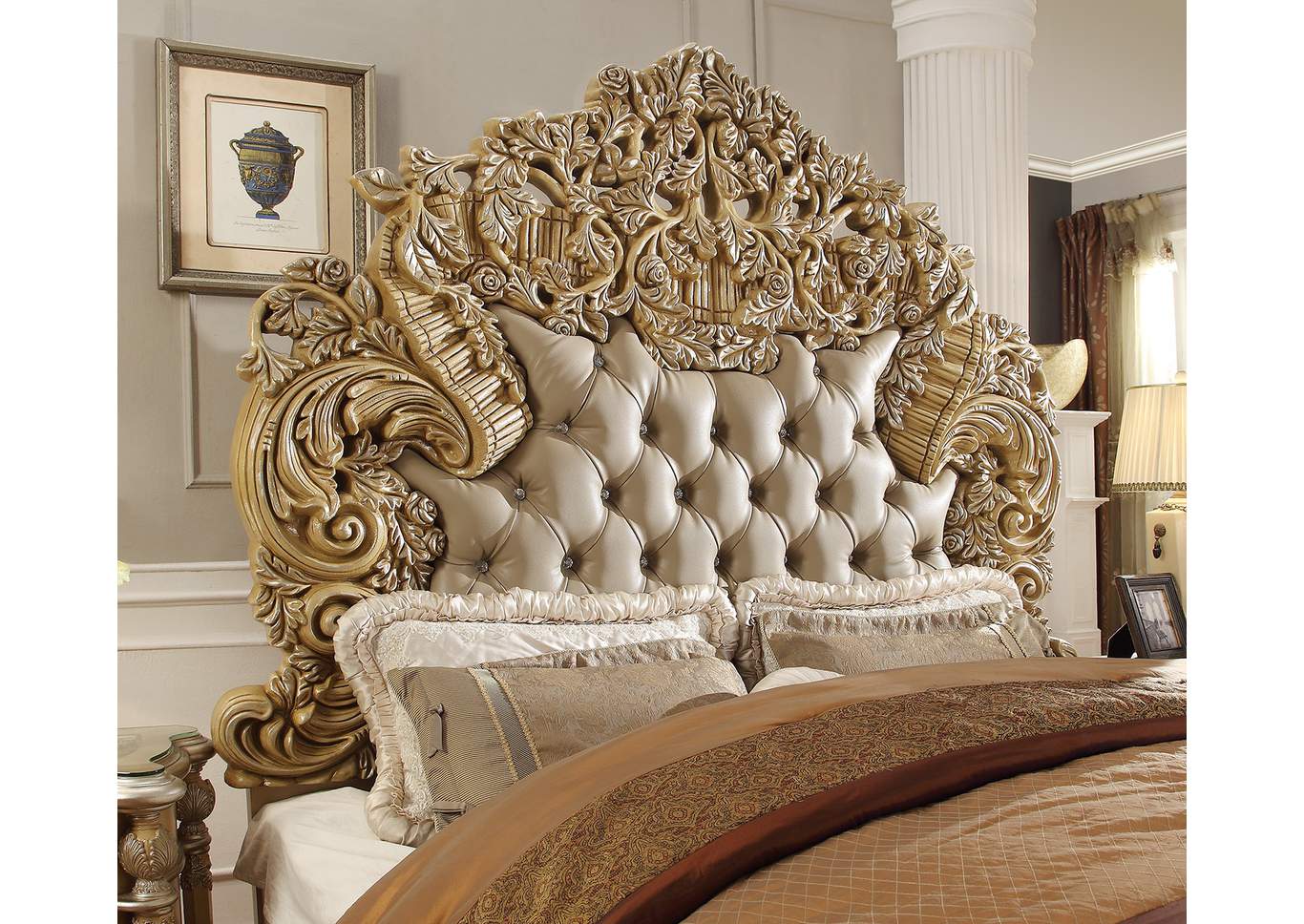 5 Piece Eastern King Bedroom Set,Homey Design