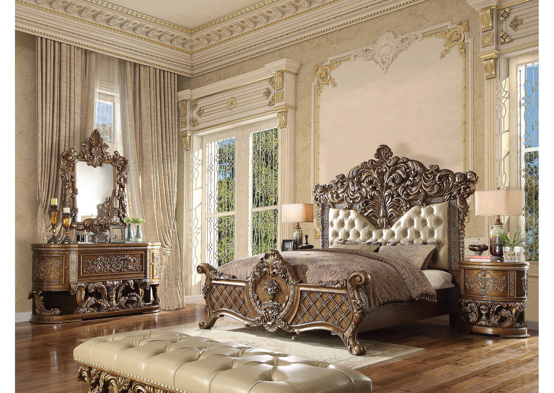 5 Piece California King Bedroom Set,Homey Design