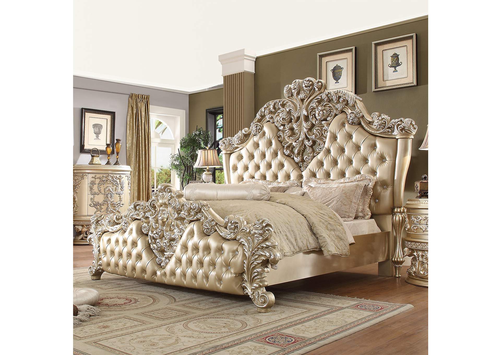 Belle Silver 5 Piece Bedroom Set,Homey Design