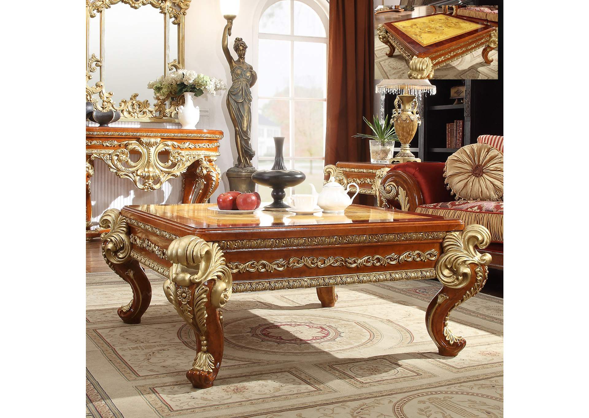 Gold Coffee Table,Homey Design