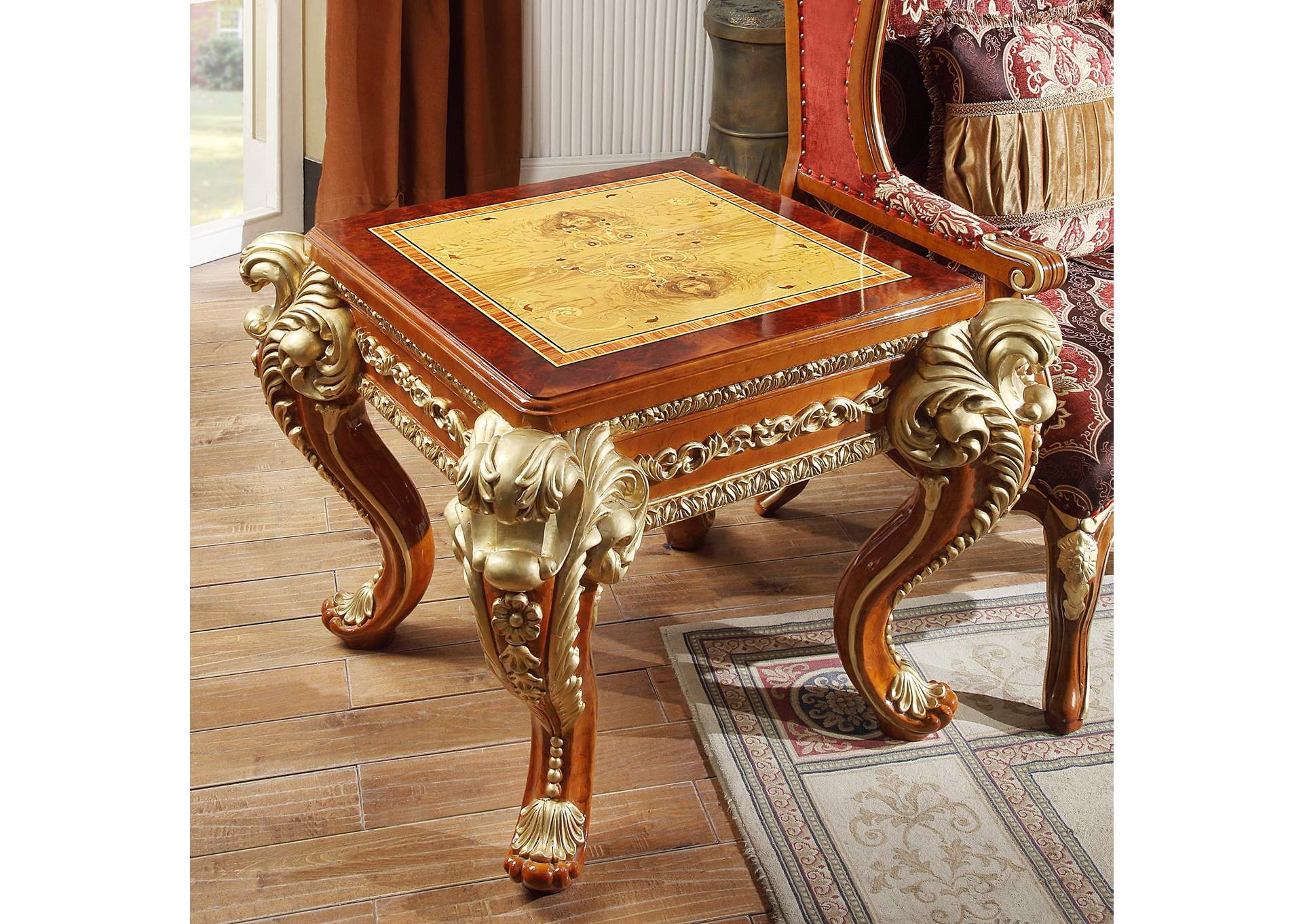 Gold End Table,Homey Design