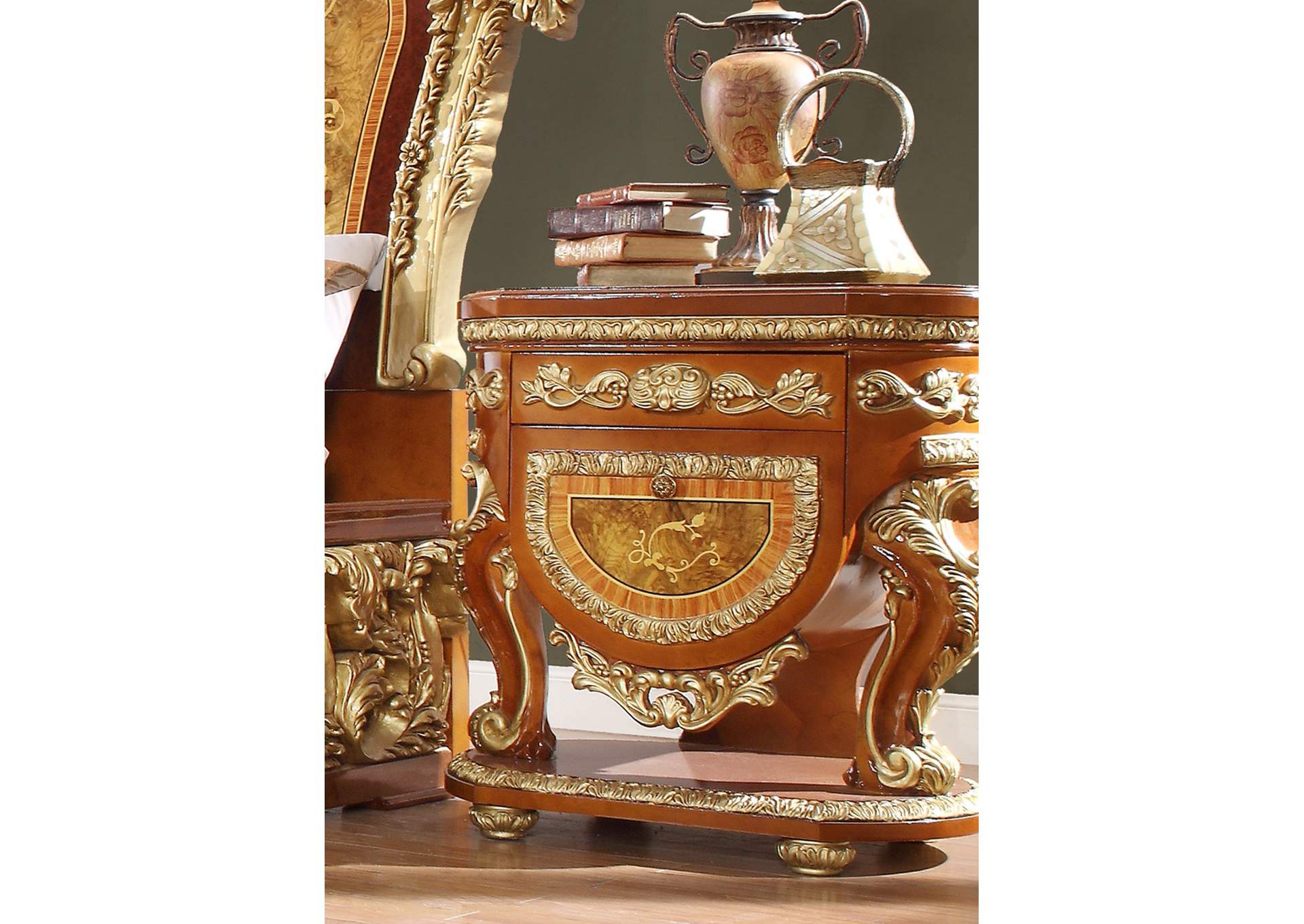 Gold Nightstand,Homey Design