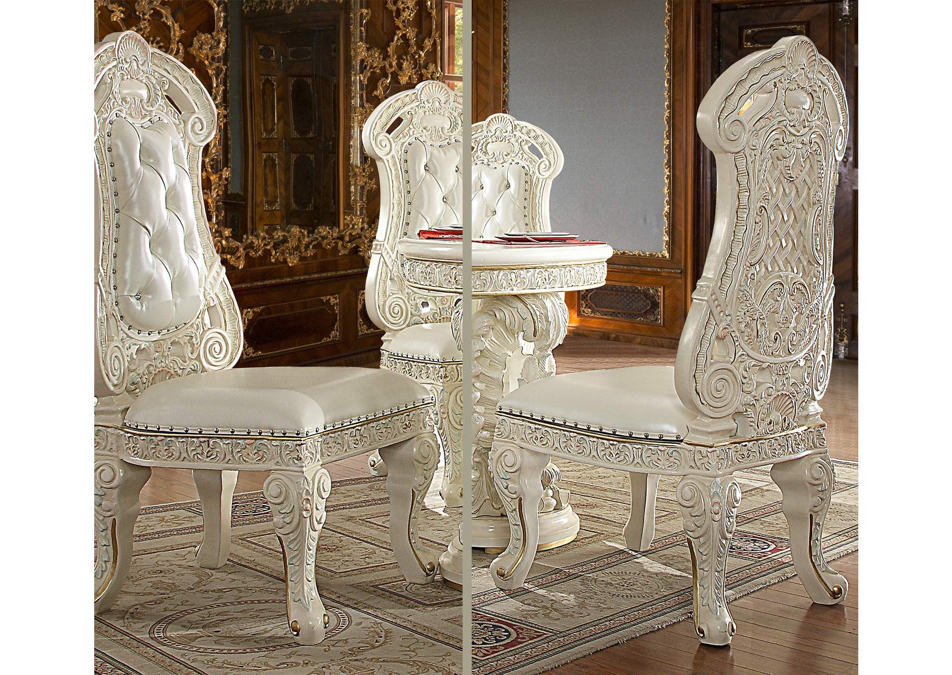 HD-8089 - 7Pc Dining Table Set<Br> <Font Color="Red">(Special Order)</Font>,Homey Design