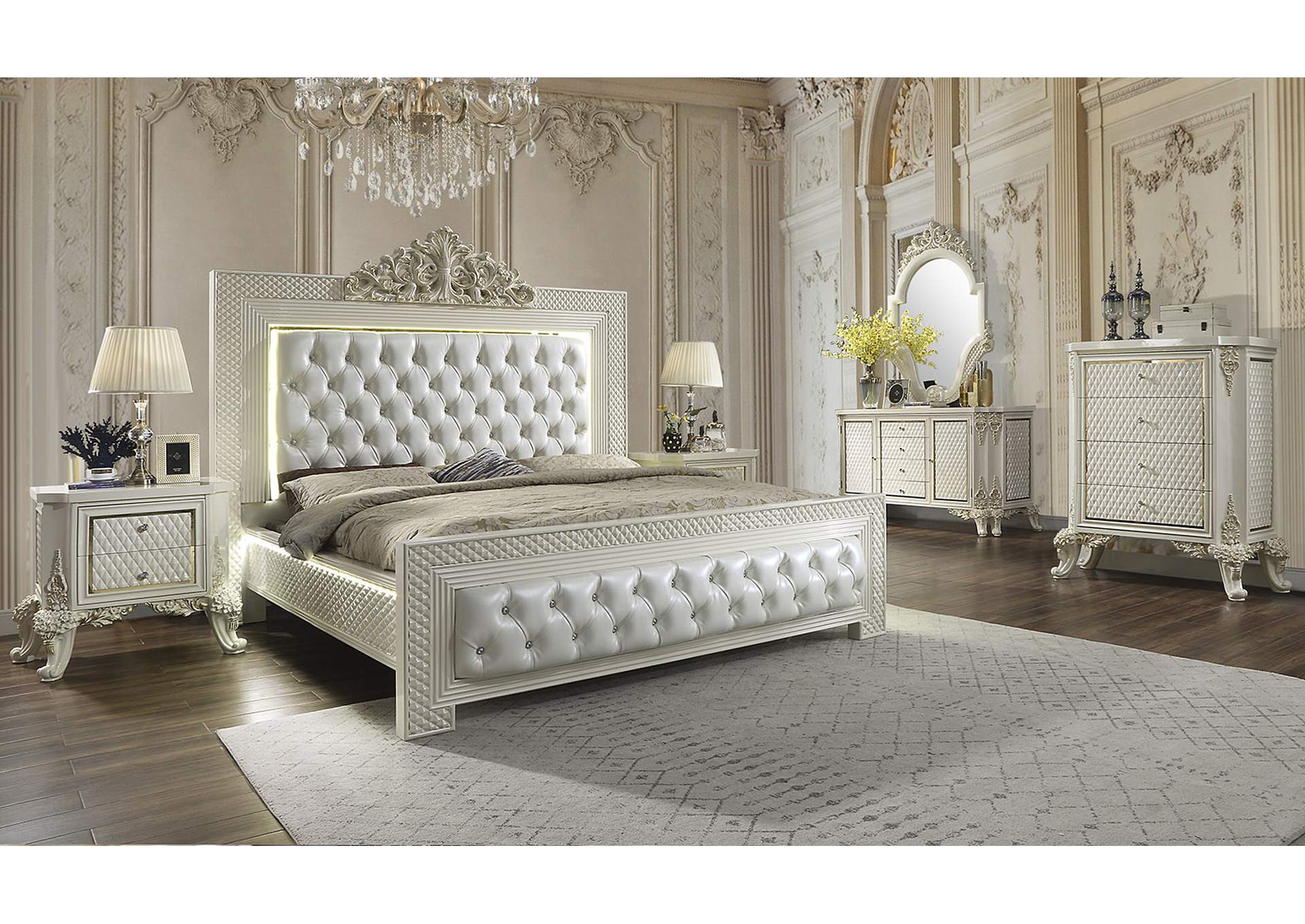 HD-8091 - 5Pc Bedroom Set<Br> <Font Color="Red">(Special Order)</Font>,Homey Design