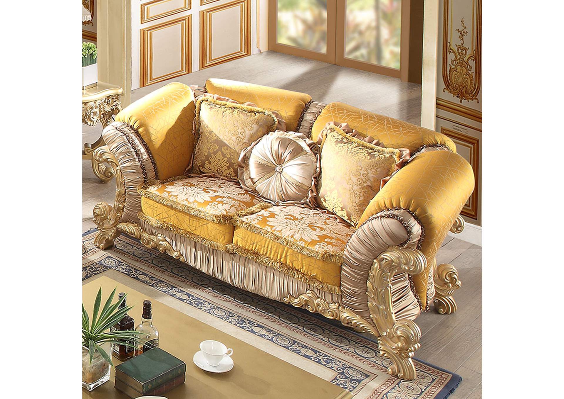 Antique Light Green Loveseat,Homey Design