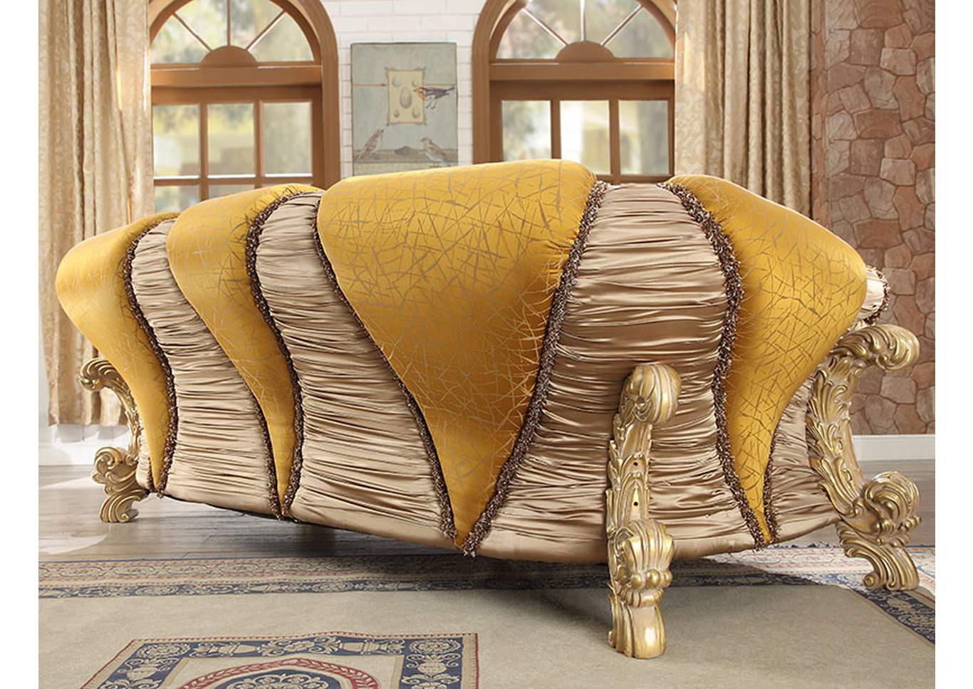 Antique Light Green Sofa,Homey Design
