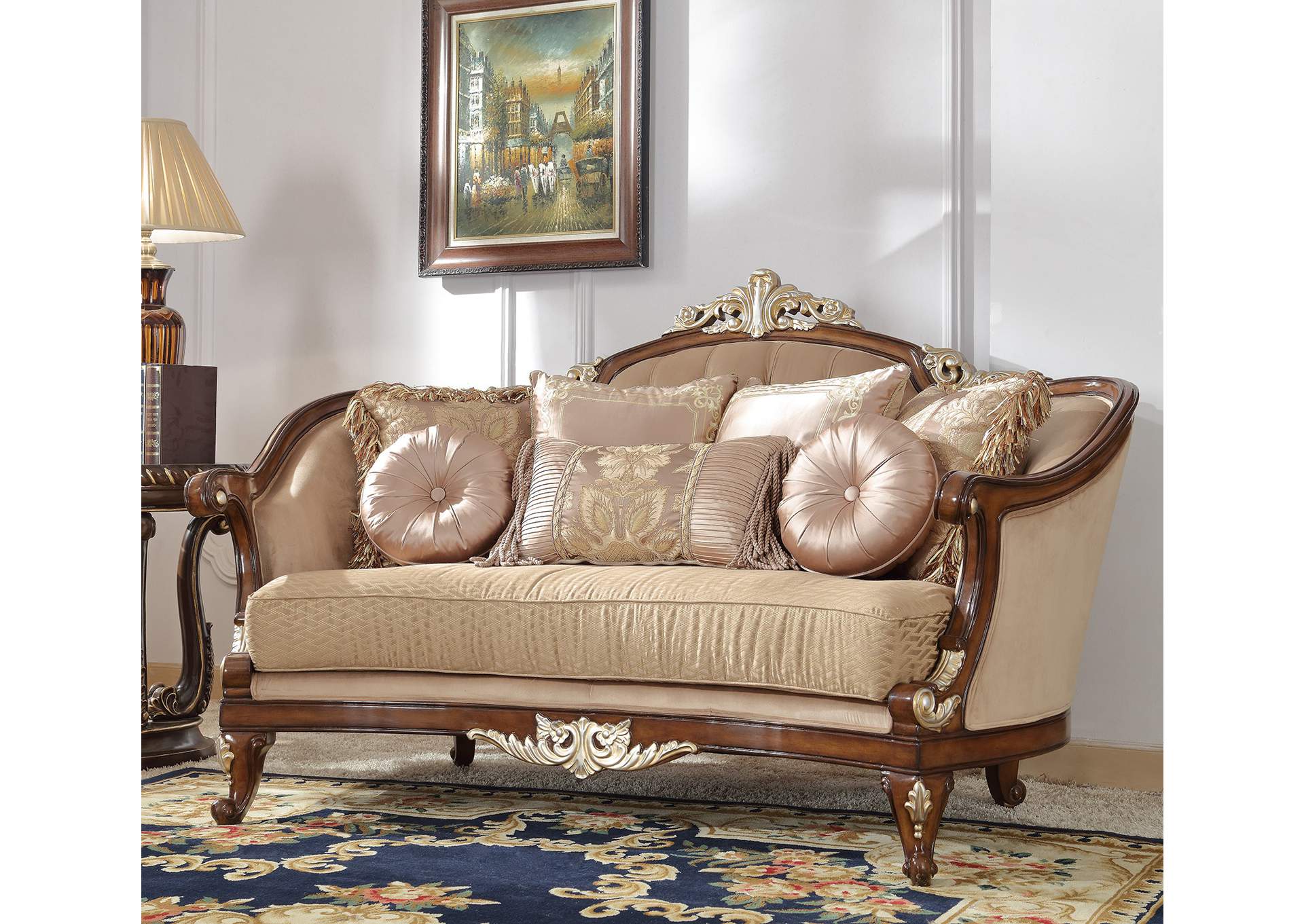 Mahogany Loveseat,Homey Design