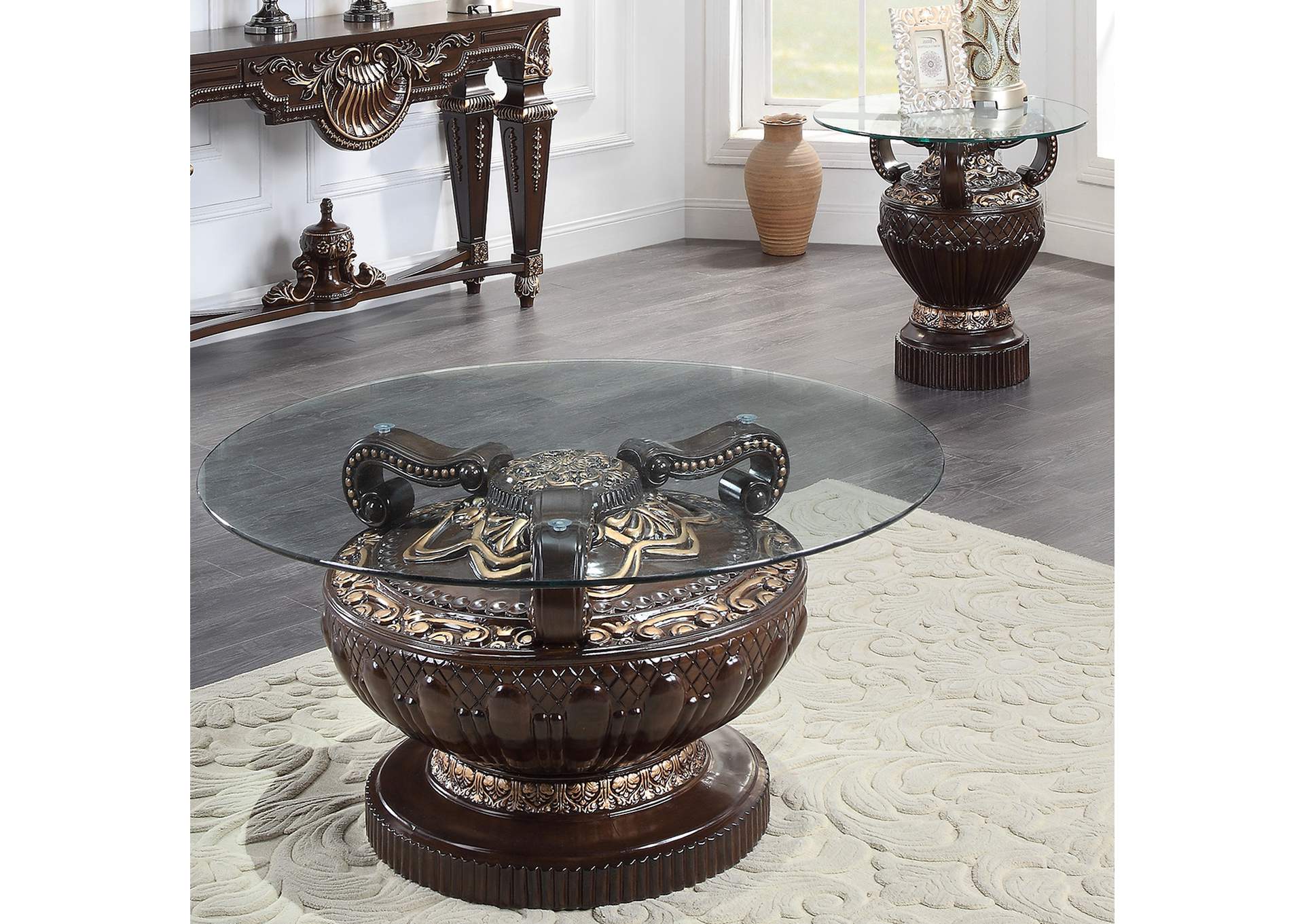 HD-8908C - 3Pc Coffee Table Set,Homey Design