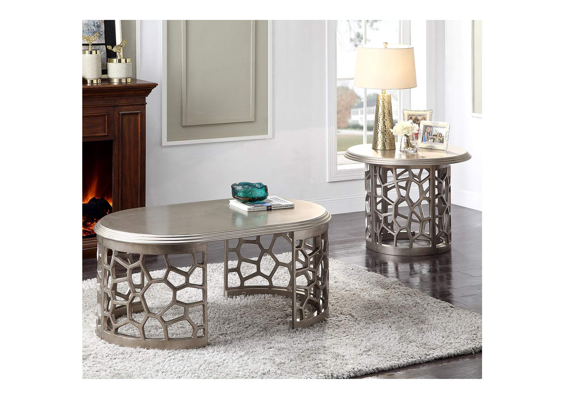 HD-8912S - 3Pc Coffee Table Set,Homey Design