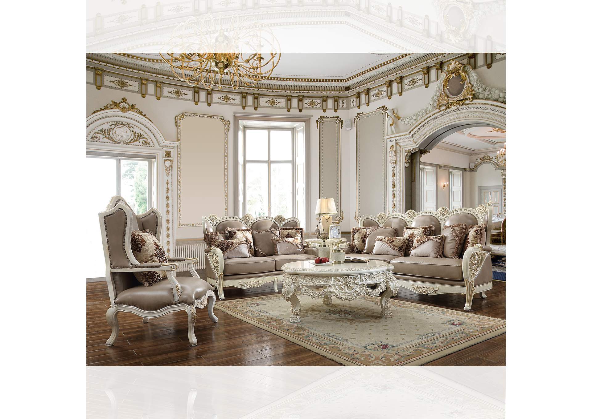 HD-90 3Pc Sofa Set,Homey Design