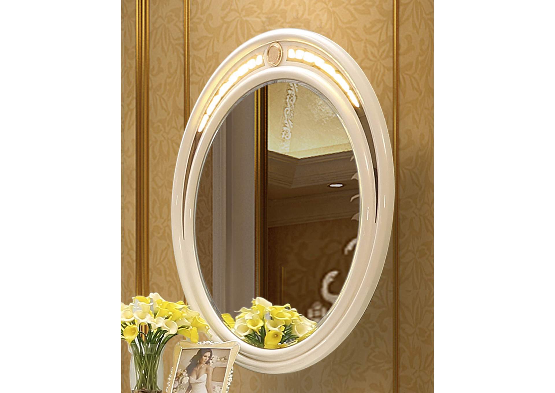 Gold & Cream Mirror,Homey Design