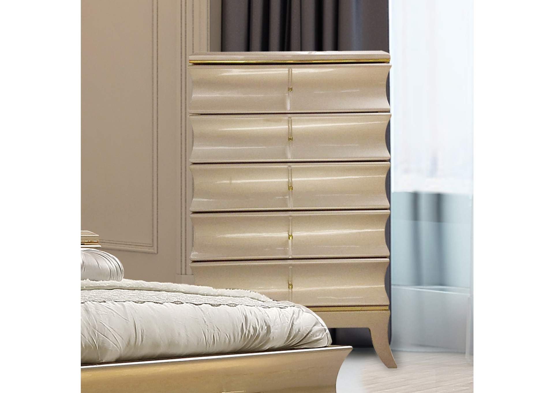Belle Silver Chest,Homey Design