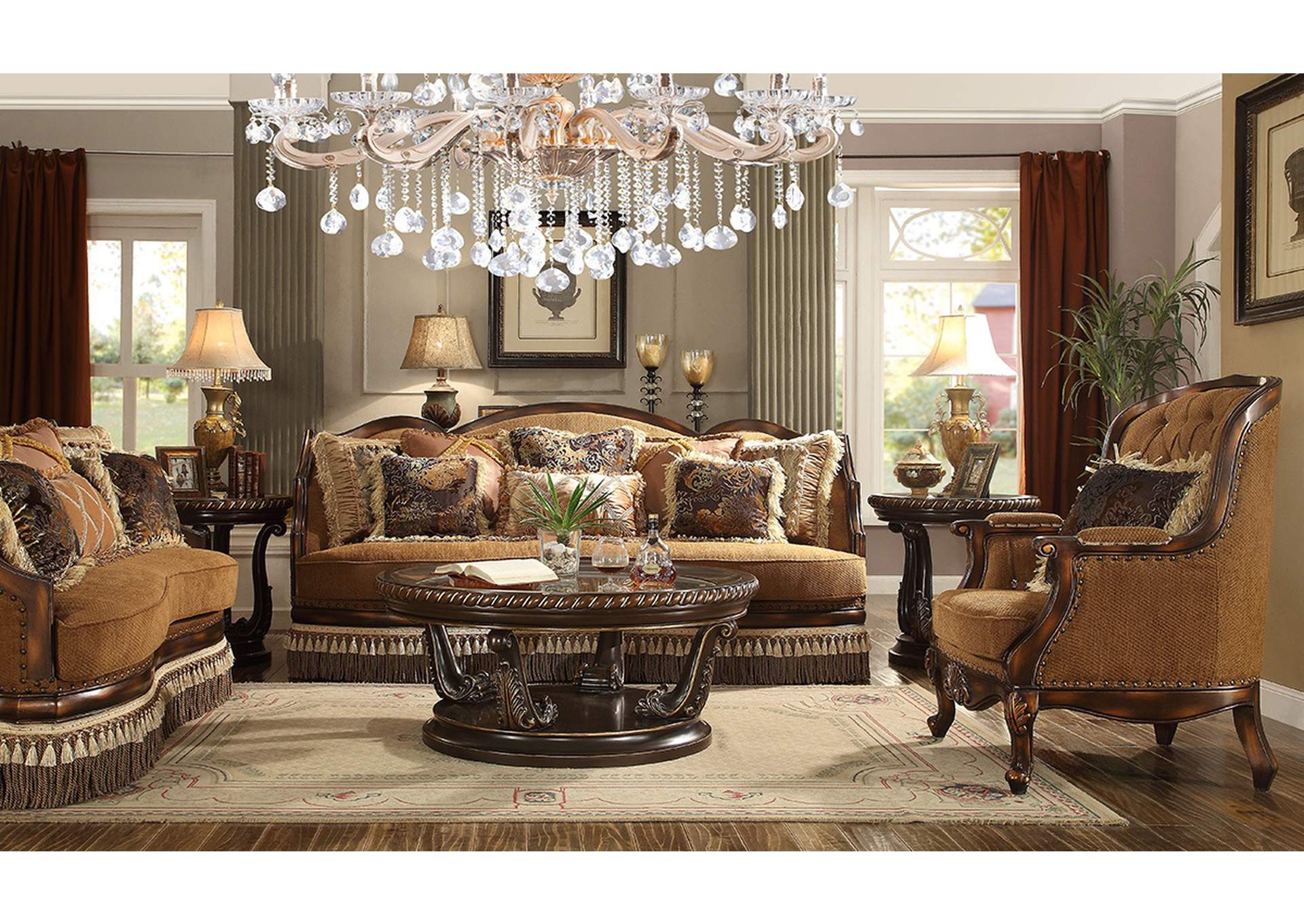 HD-9344 - 3Pc Sofa Set,Homey Design