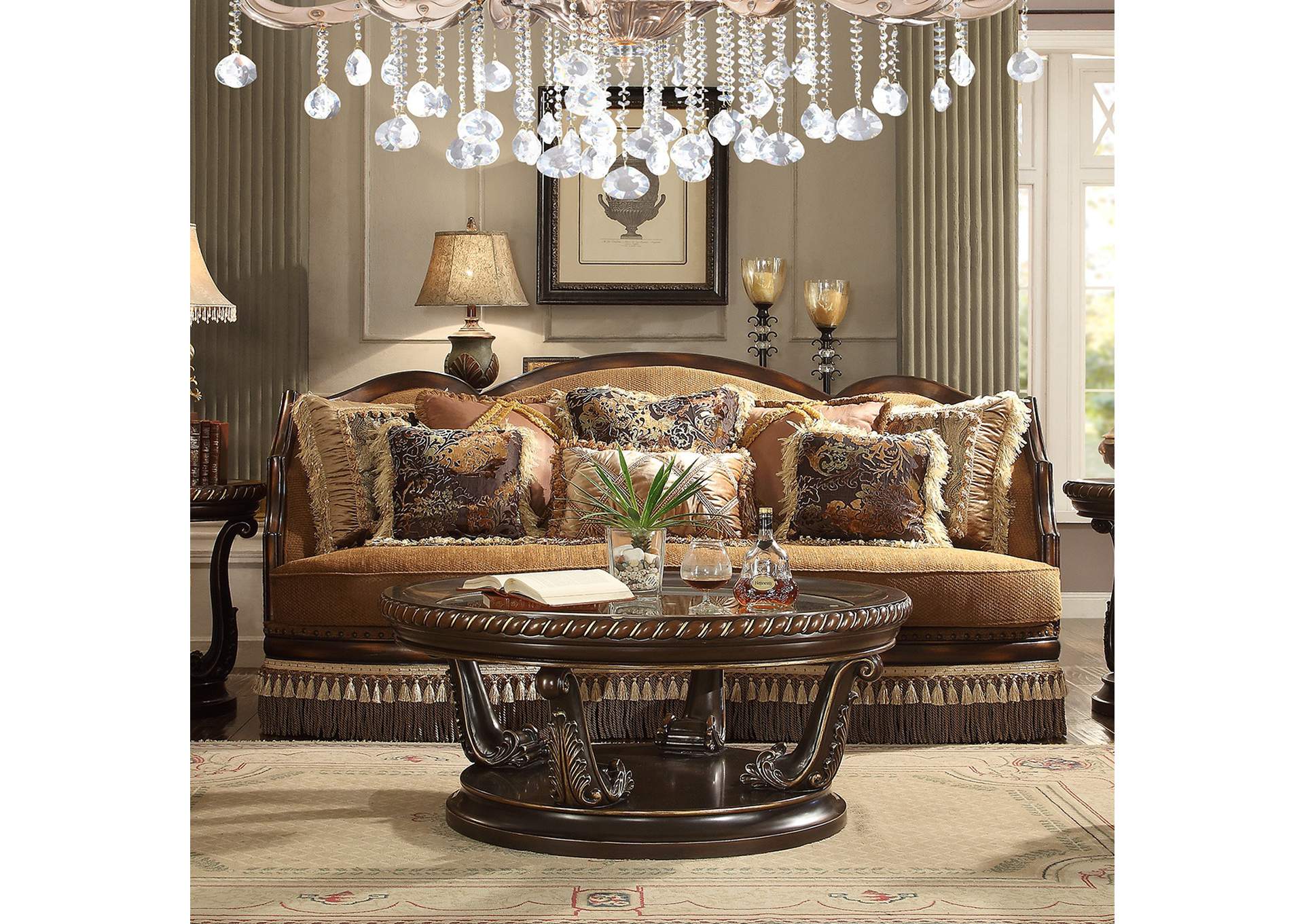 Dark Oak Sofa,Homey Design