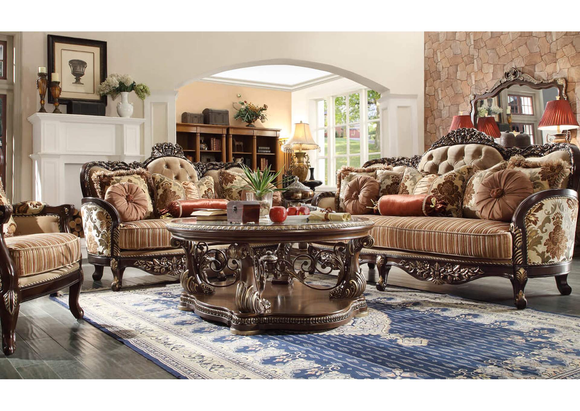 Brown Cherry Sofa,Homey Design