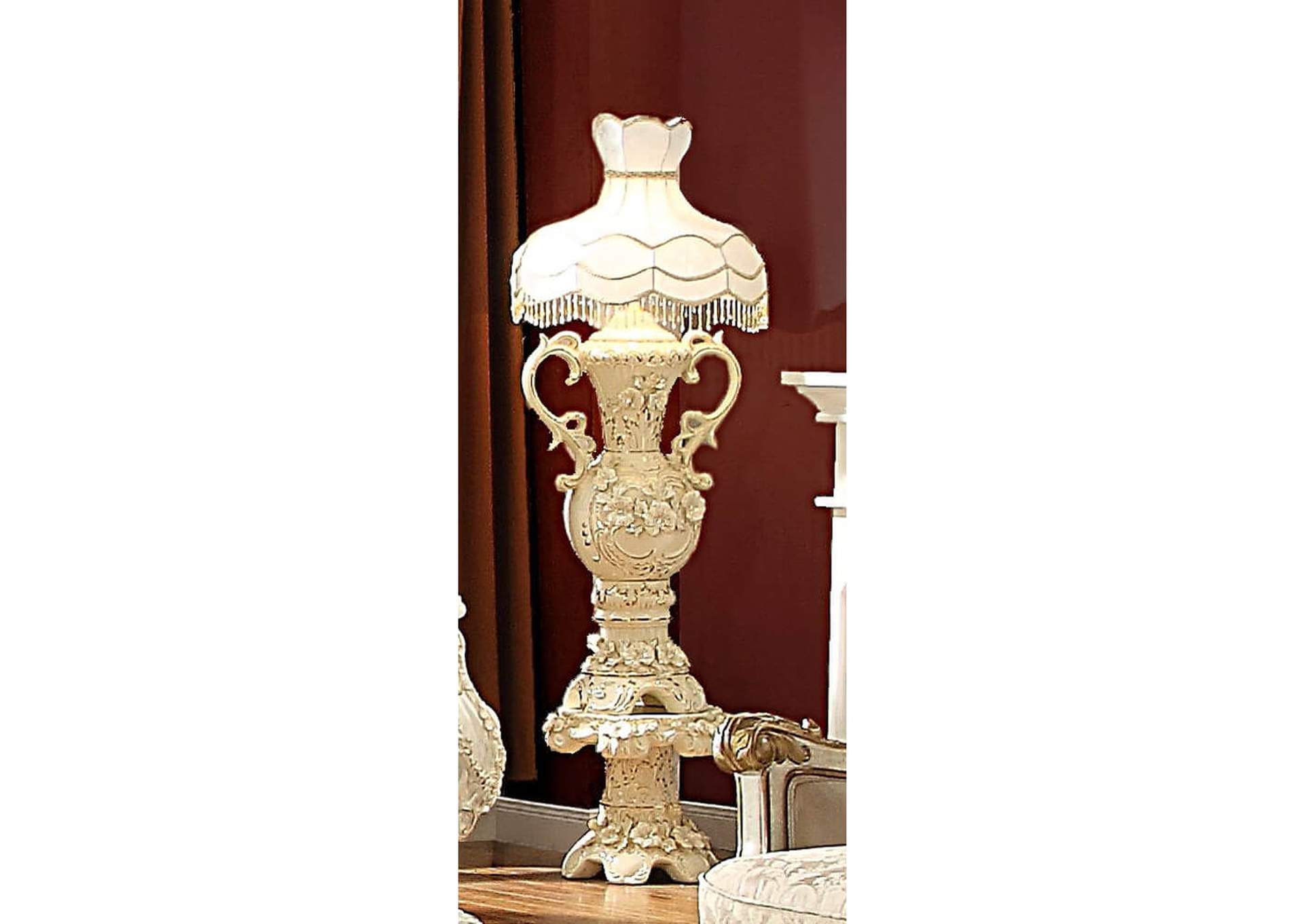 Antique White & Gold 45" Lamp,Homey Design