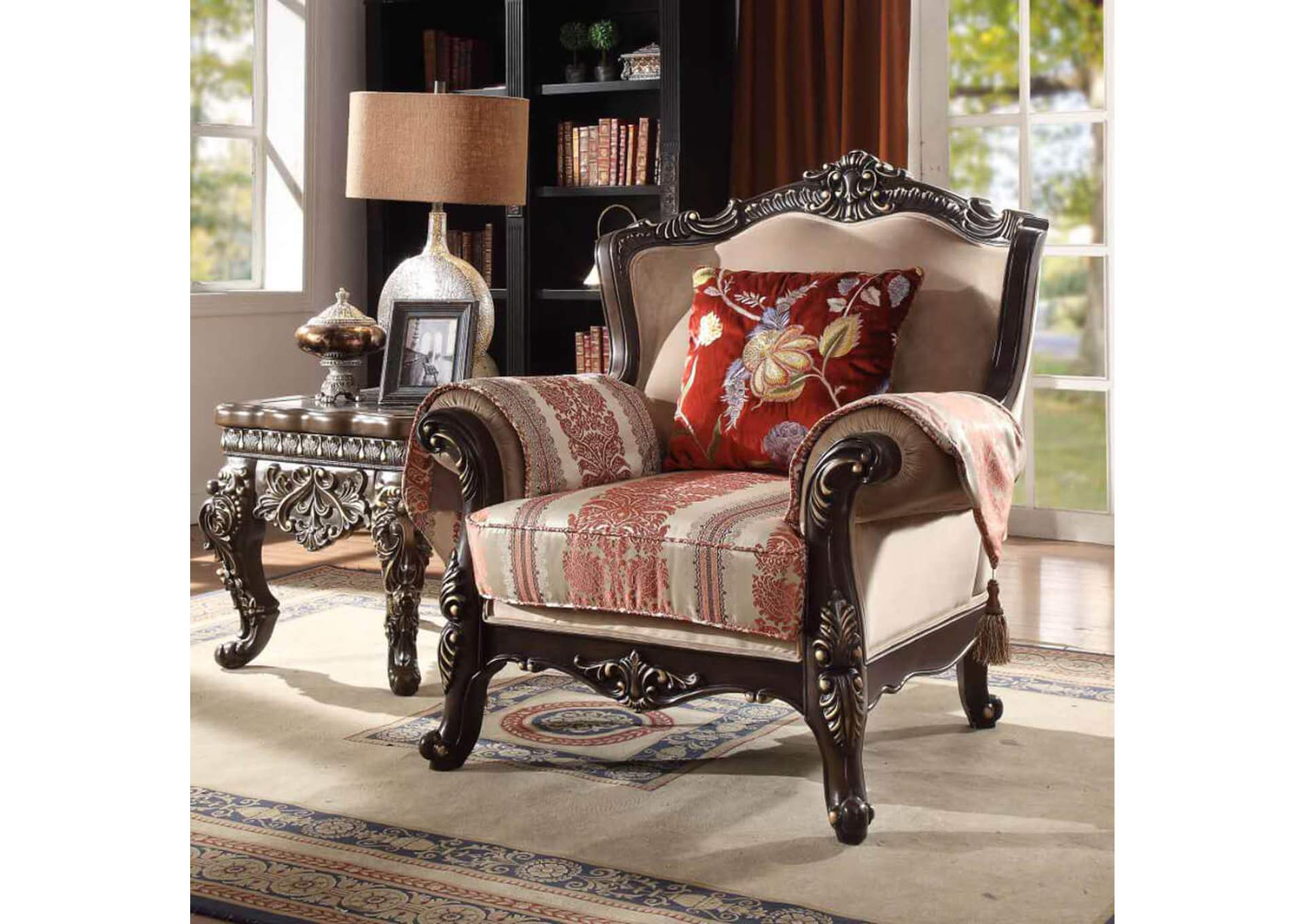 Brown Mahogany Chair,Homey Design