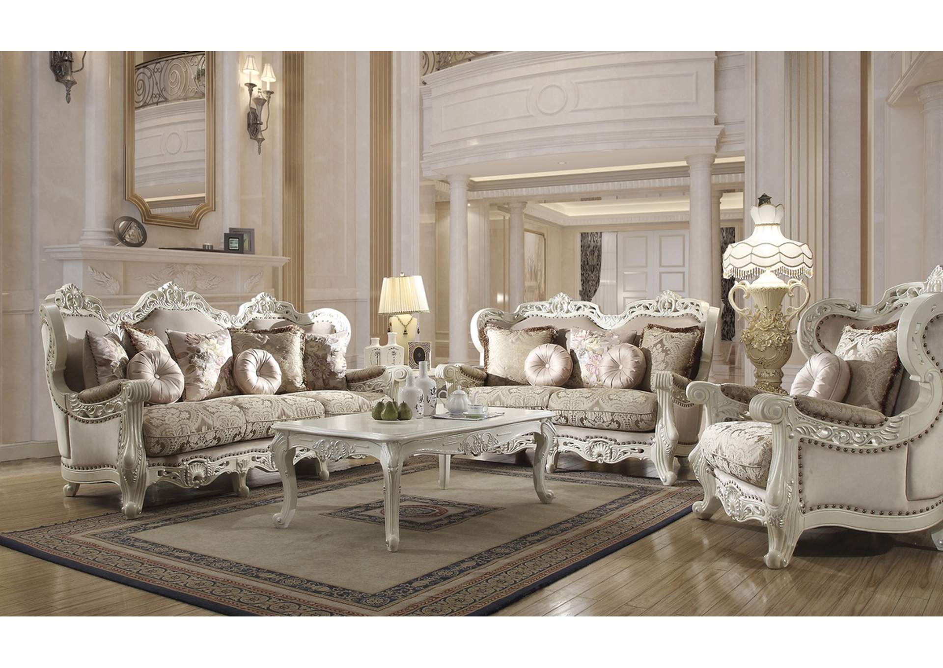 Antique Ivory Loveseat,Homey Design