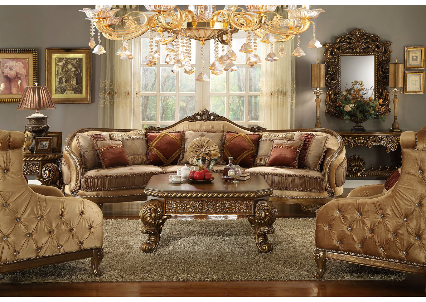 Van Dyke Brown Sectional,Homey Design