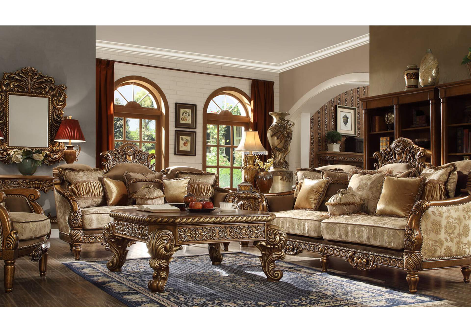 Antique Gold Sofa,Homey Design
