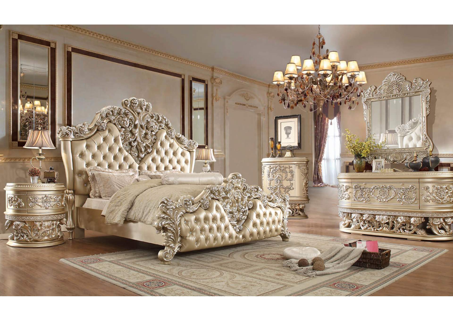 5 Piece California King Bedroom Set,Homey Design