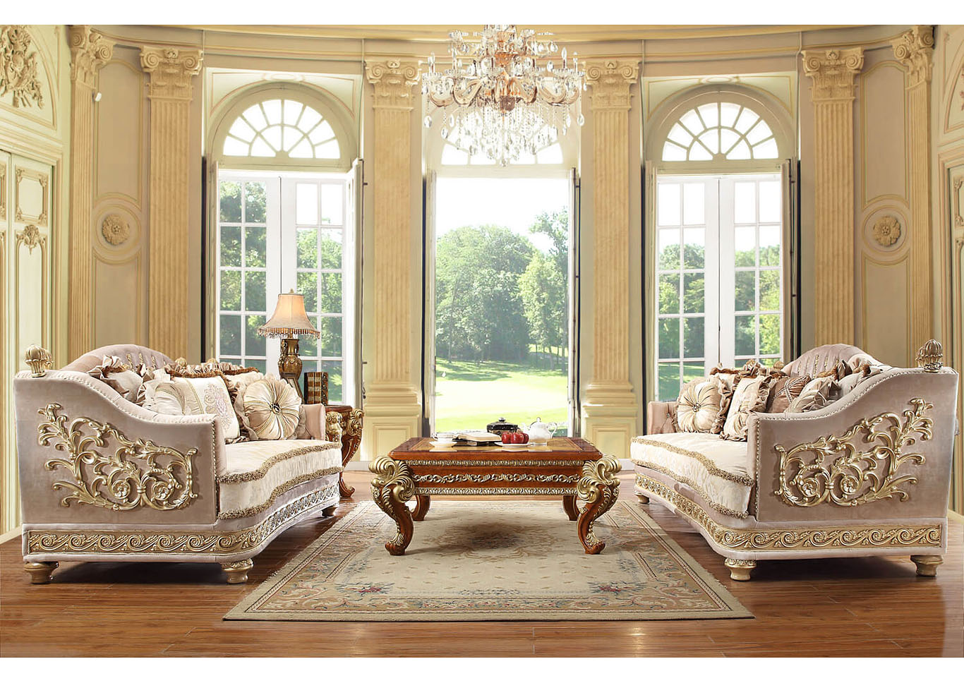Metallic Bright Gold Sofa,Homey Design