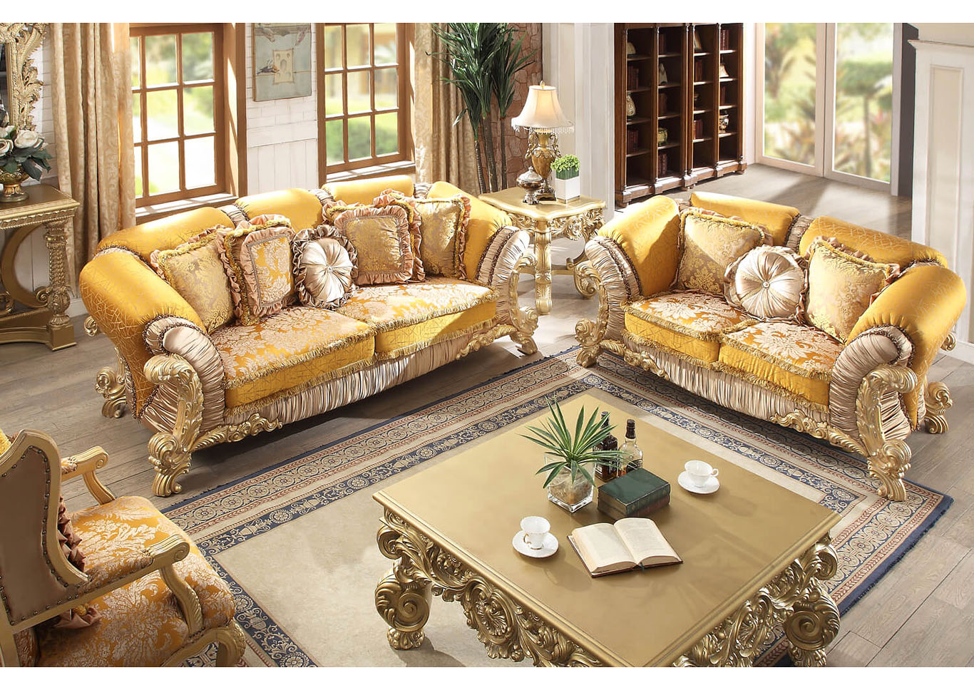 Antique Light Green Sofa,Homey Design